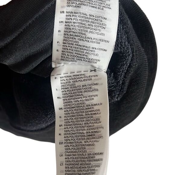 Adidas Performance Full Zip Hoodie Sweatshirt Black Size Large - Picture 7 of 8